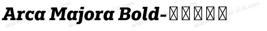 Arca Majora Bold字体转换